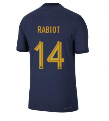 Francja Adrien Rabiot #14 Koszulka Podstawowych MŚ 2022 Krótki Rękaw